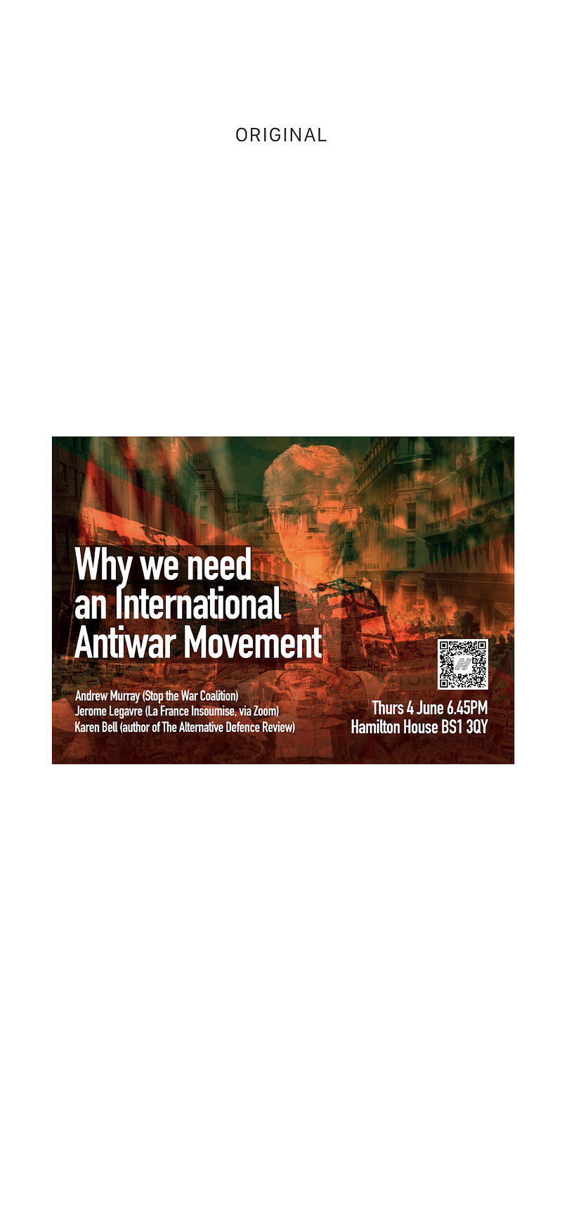Why we need an International Anti-war movement? at Hamilton House Stokes Croft
