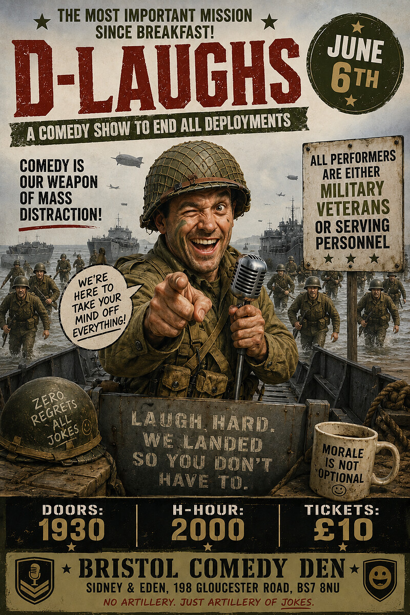 D-Laughs at Bristol Comedy Den