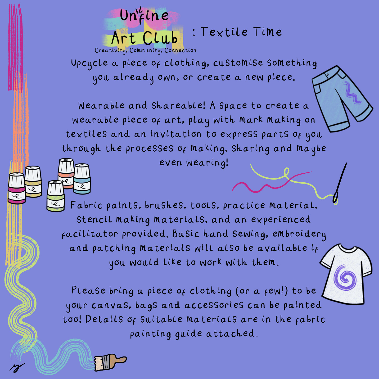 Unfine Art Club: Textile Time at L'Étoile Studio