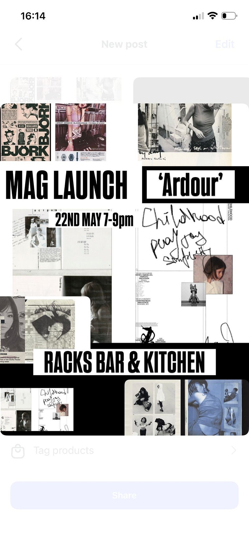 ARDOUR MAG LAUNCH - UTOPIA at Racks Bar and Kitchen