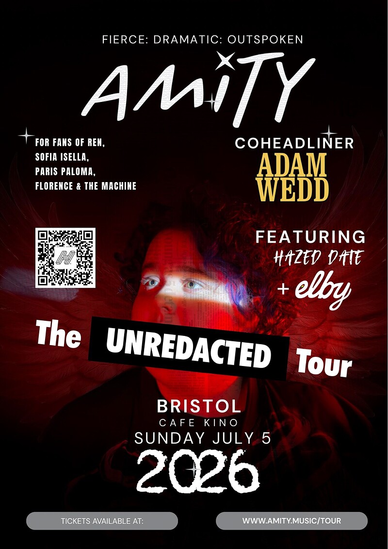 UNREDACTED TOUR+ ADAM WEDD + ELBY + HAZED DATE at Cafe Kino