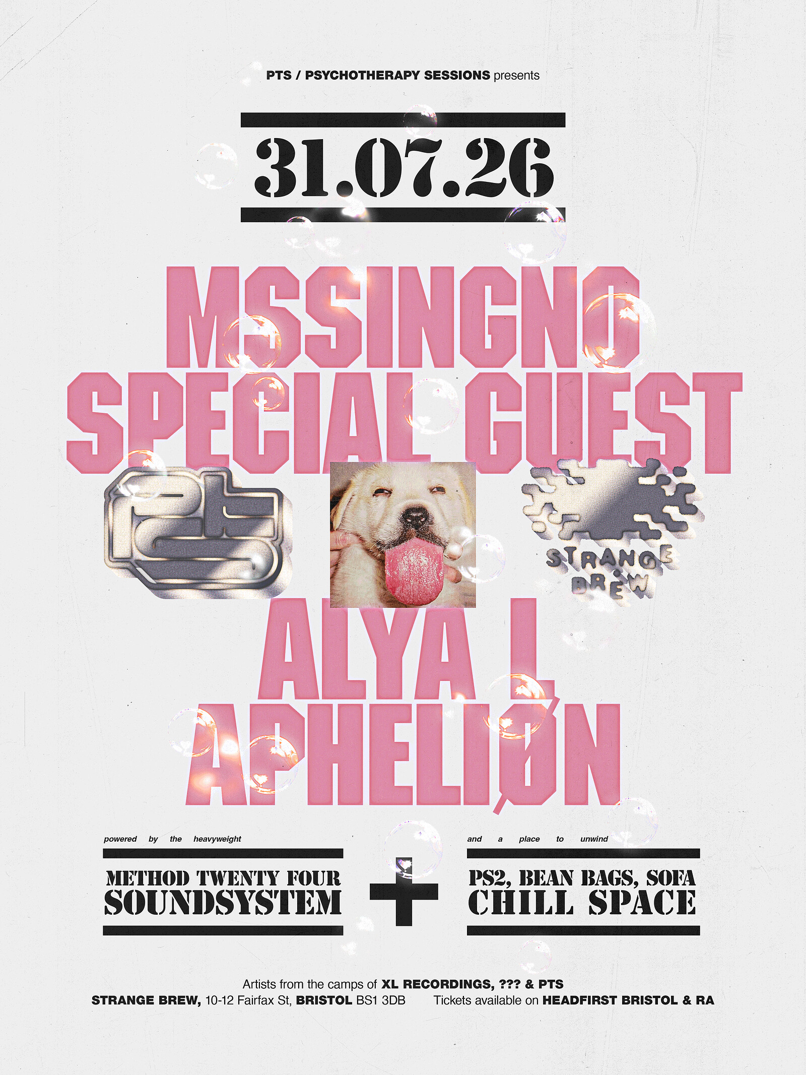 PTS ϟ MssingNo & Special Guest TBA at Strange Brew