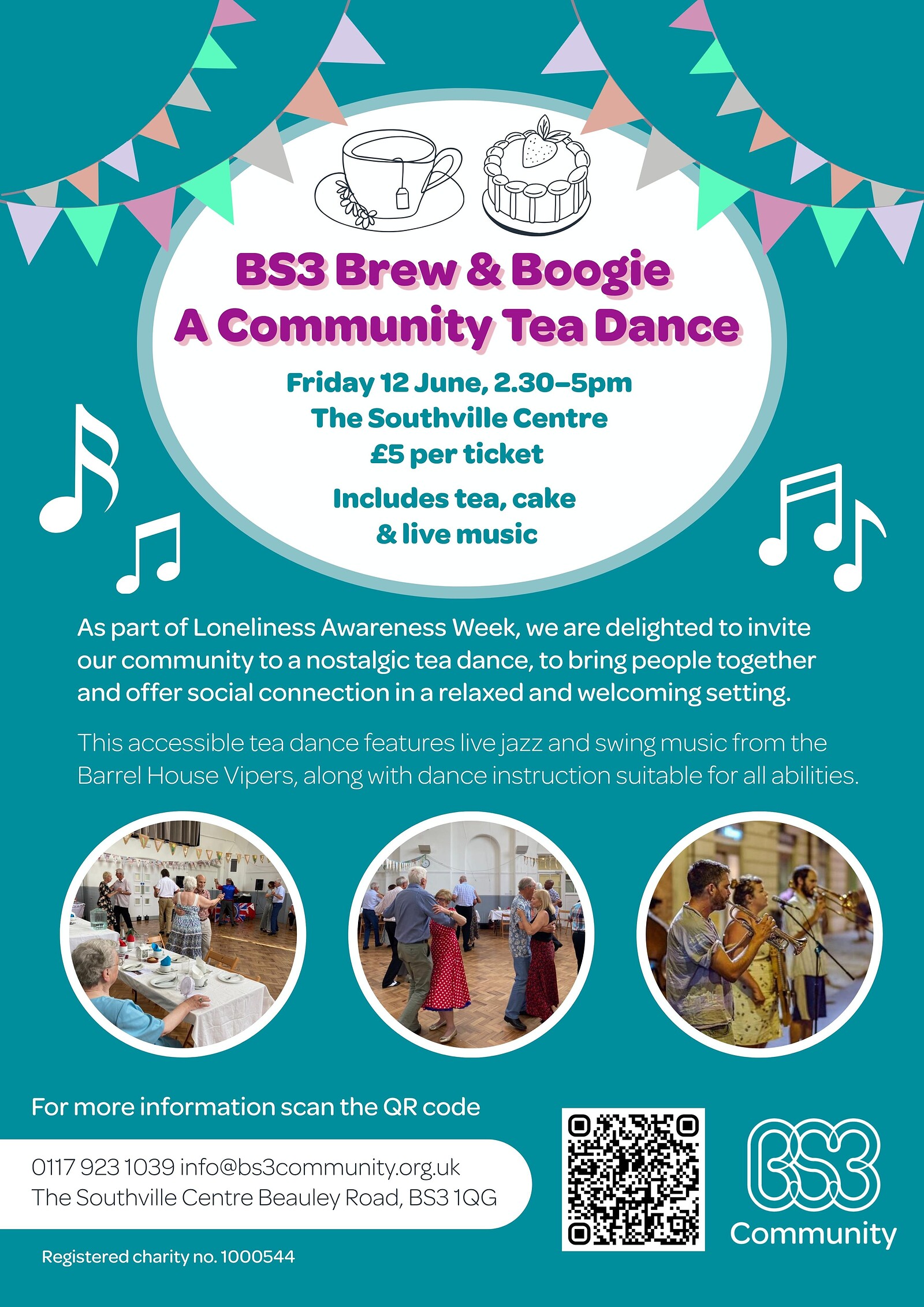 BS3 Brew and Boogie Community Tea Dance at The Southville Centre