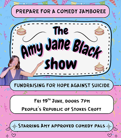 The Amy Jane Black Show - Charity Fundraiser at PRSC