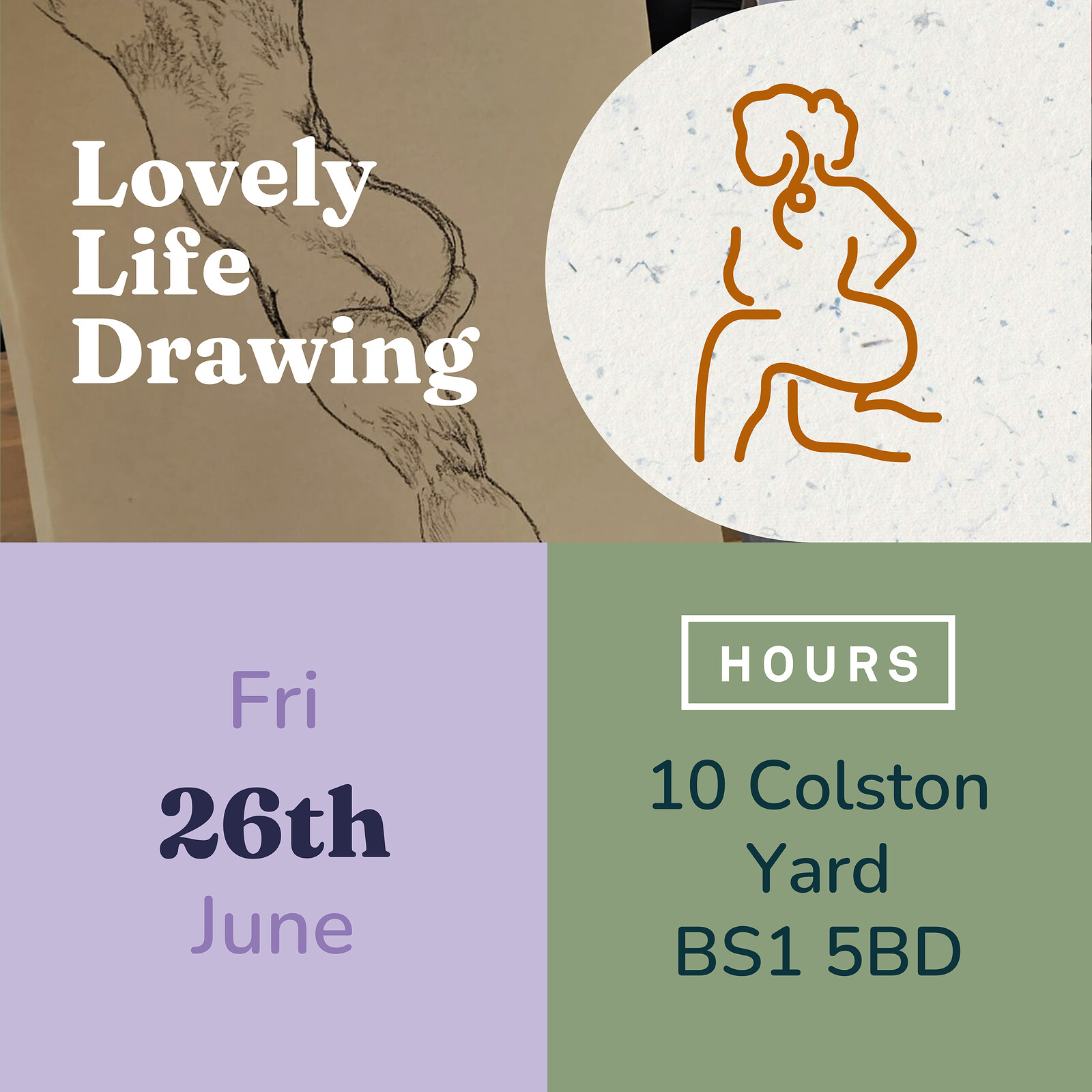 Lovely Life Drawing at HOURS