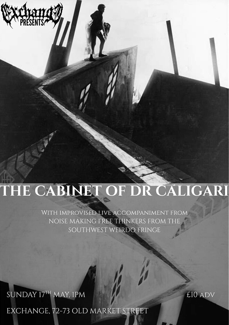 Exchange Horror Club: The Cabinet of Dr. Caligari at Exchange