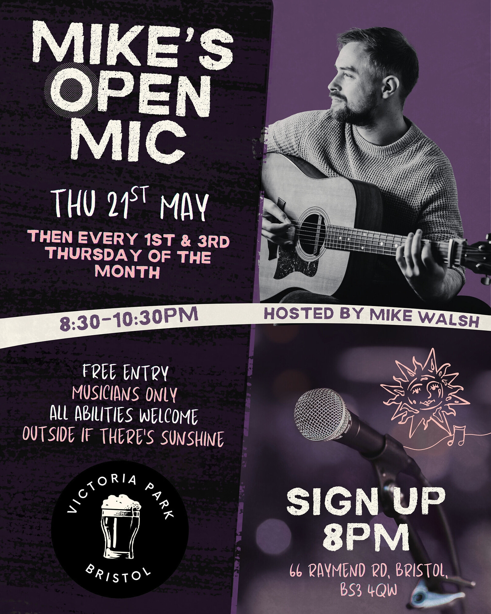 Mike's Open Mic at The Victoria Park
