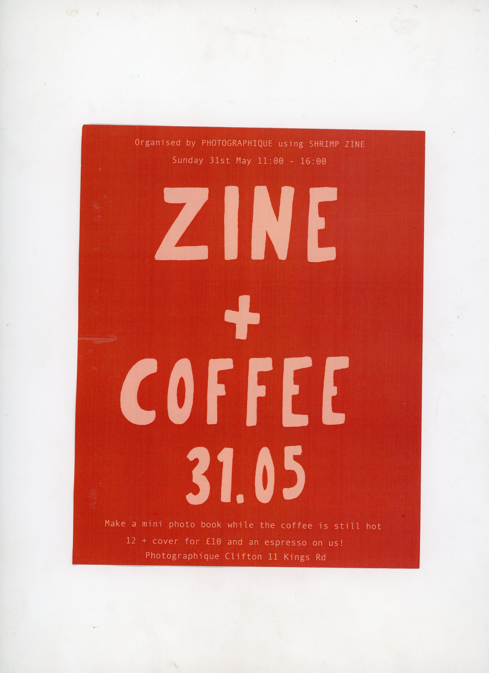 Zine & Coffee at Photographique Clifton