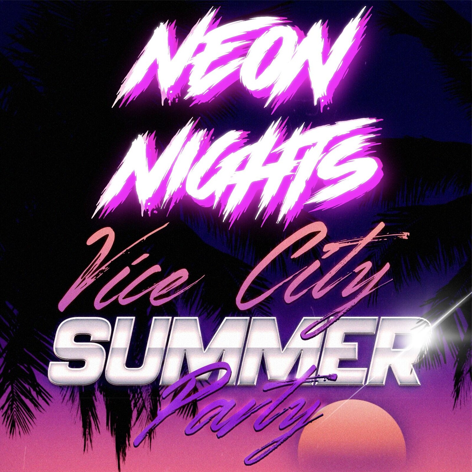 Neon Nights Vice City Summer Party at After Dark