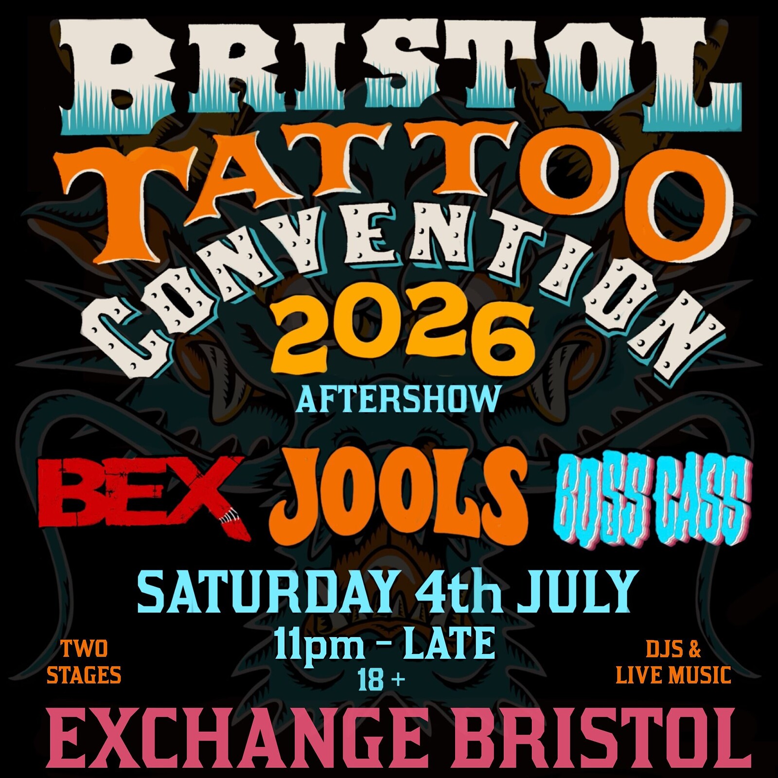 Bristol Tattoo Convention 2026 After Party at Exchange