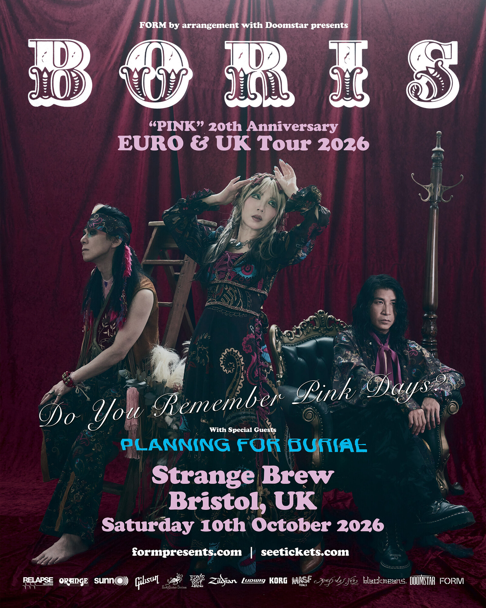 Boris - 'Pink' 20th Anniversary UK Tour at Strange Brew