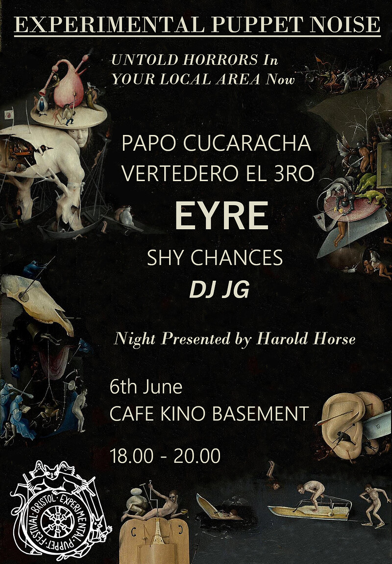 Experimental Puppet Noise Night at Cafe Kino