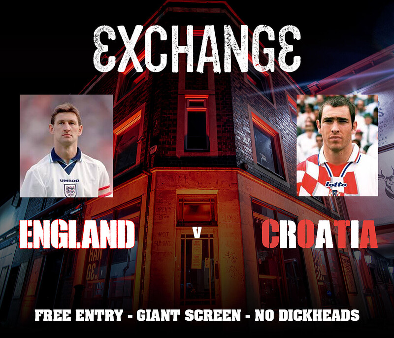 England v Croatia at Exchange
