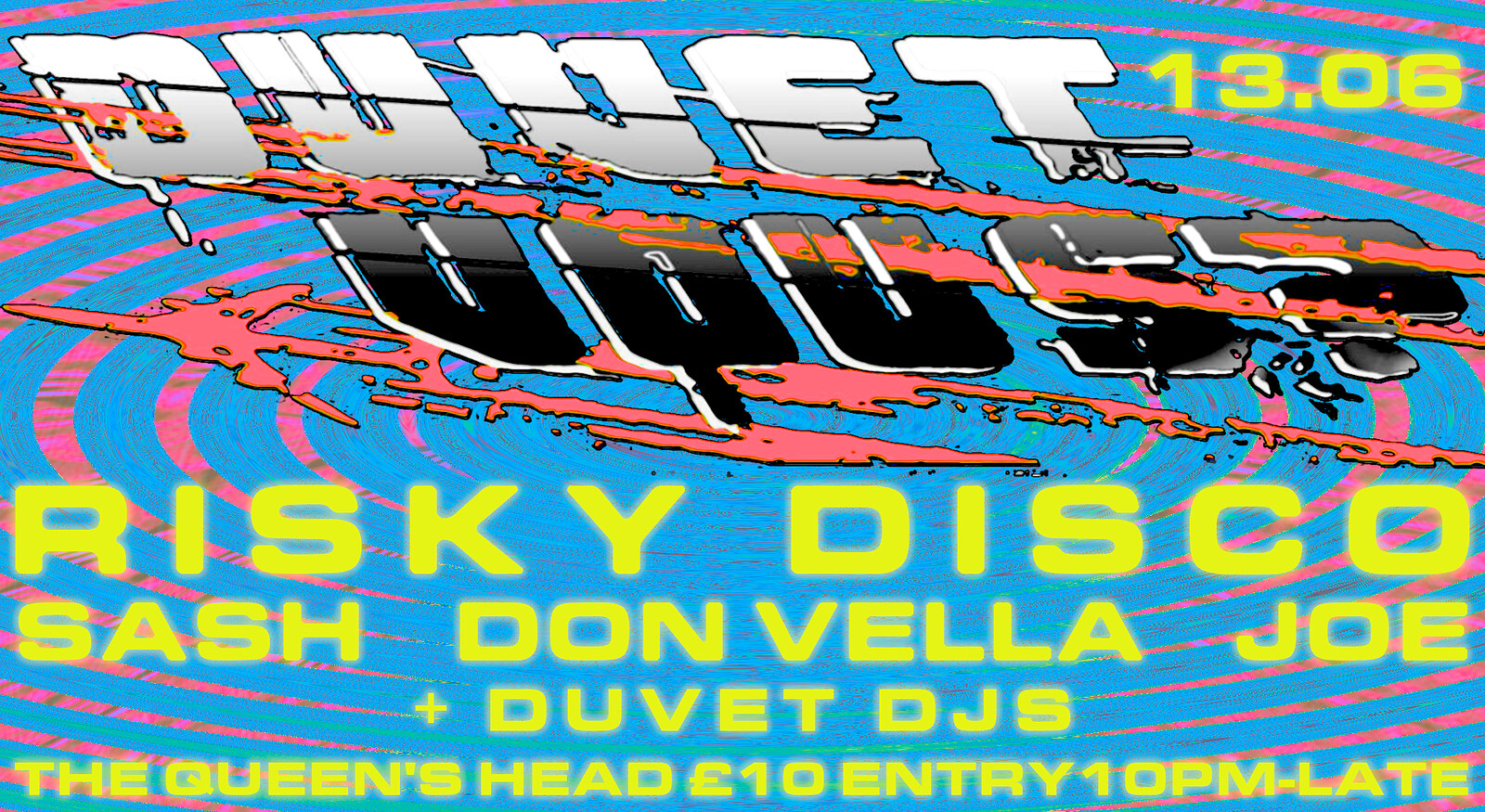 Duvet Vous? With Risky Disco at Queens Head Easton