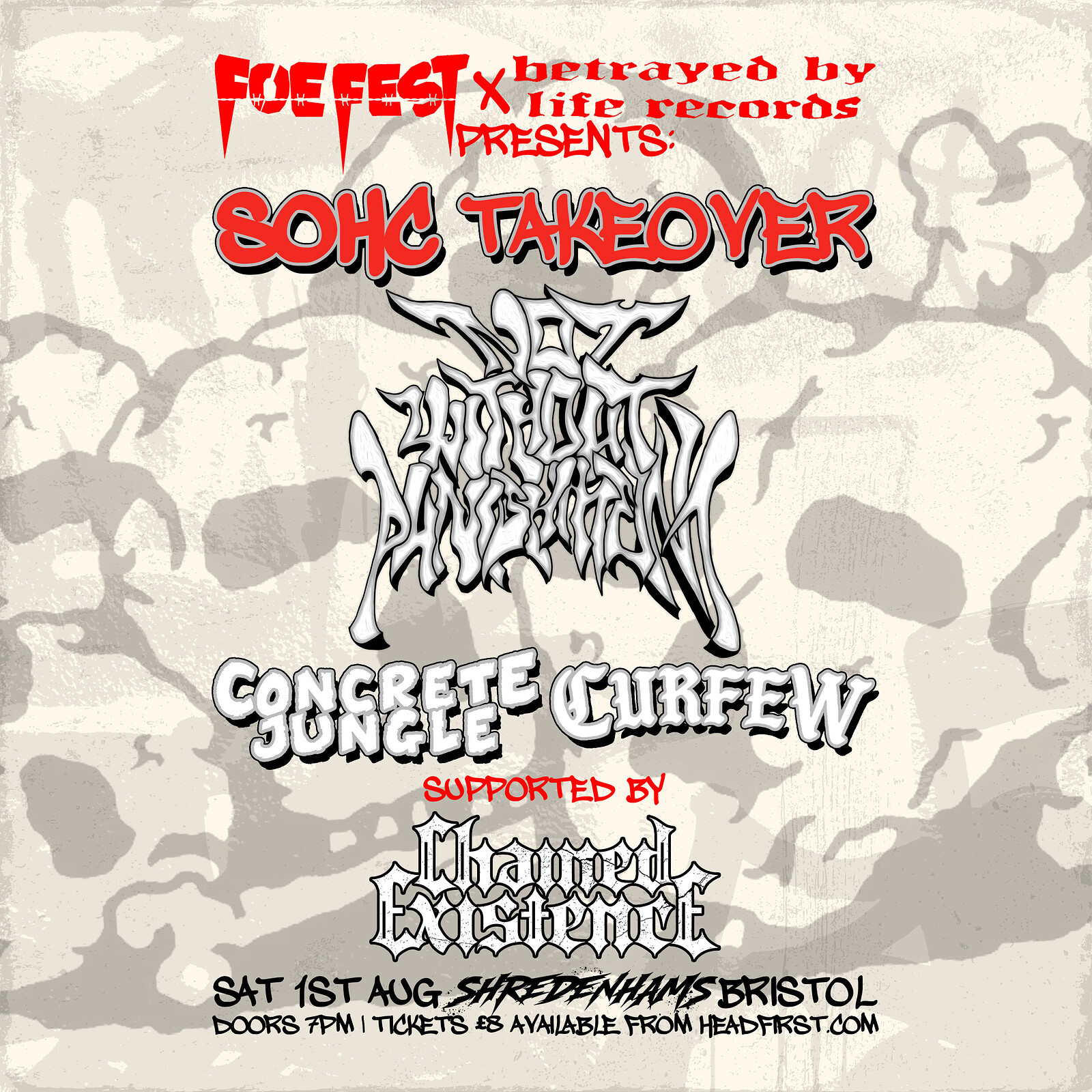 NWP, Curfew, Concrete Jungle & Chained Existence at The Backroom @ Shredenhams