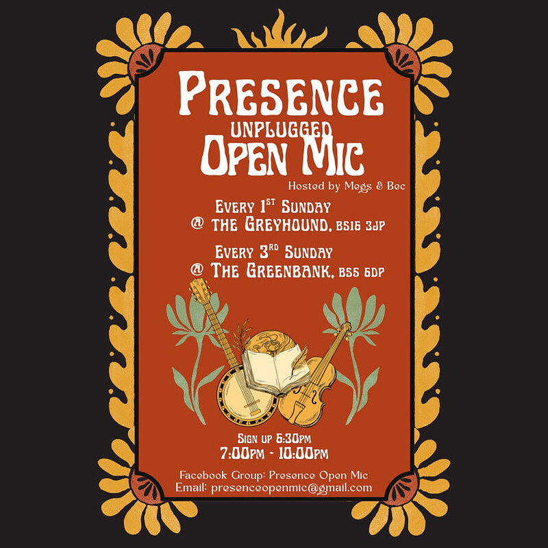 Presence Unplugged Open Mic at The Greyhound Fishponds