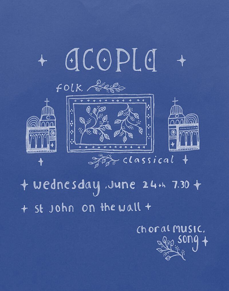 ✧acopla -choral music, song at Crypt Of St John On The Wall