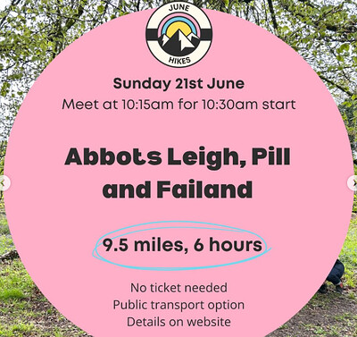 Queer Hiking Bristol: Abbots Leigh, Pill & Lower Failand at The George Inn