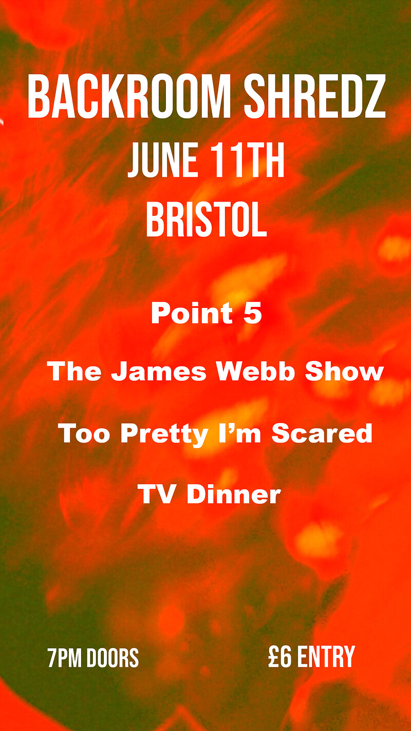 Point5 + The James Webb Show + Too Pretty Im Scared + TV Dinner at The Backroom (Shredz)