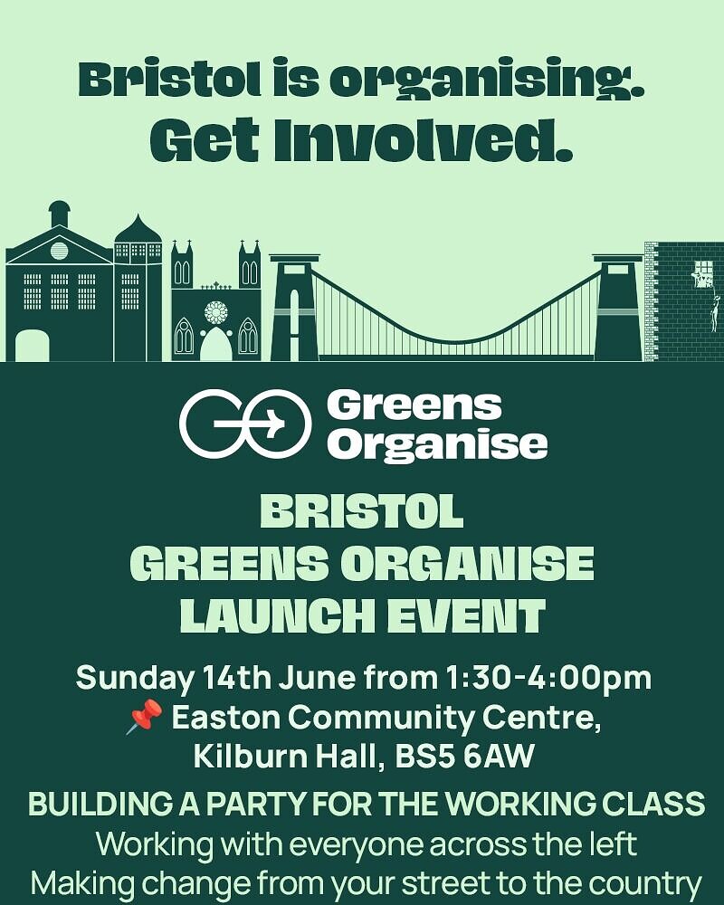 Bristol Greens Organise launch at Easton Community Centre