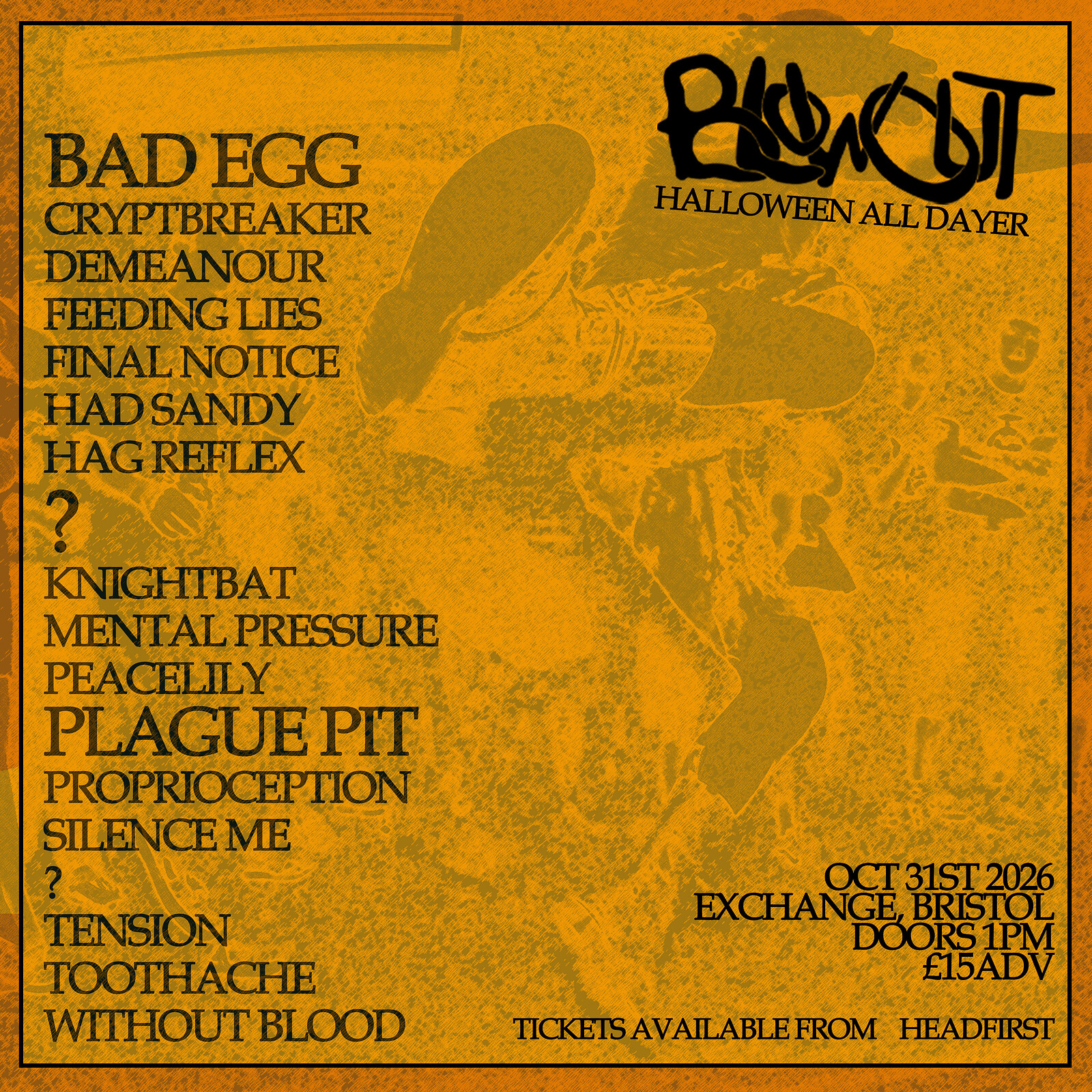 Blowout Halloween All Dayer at Exchange