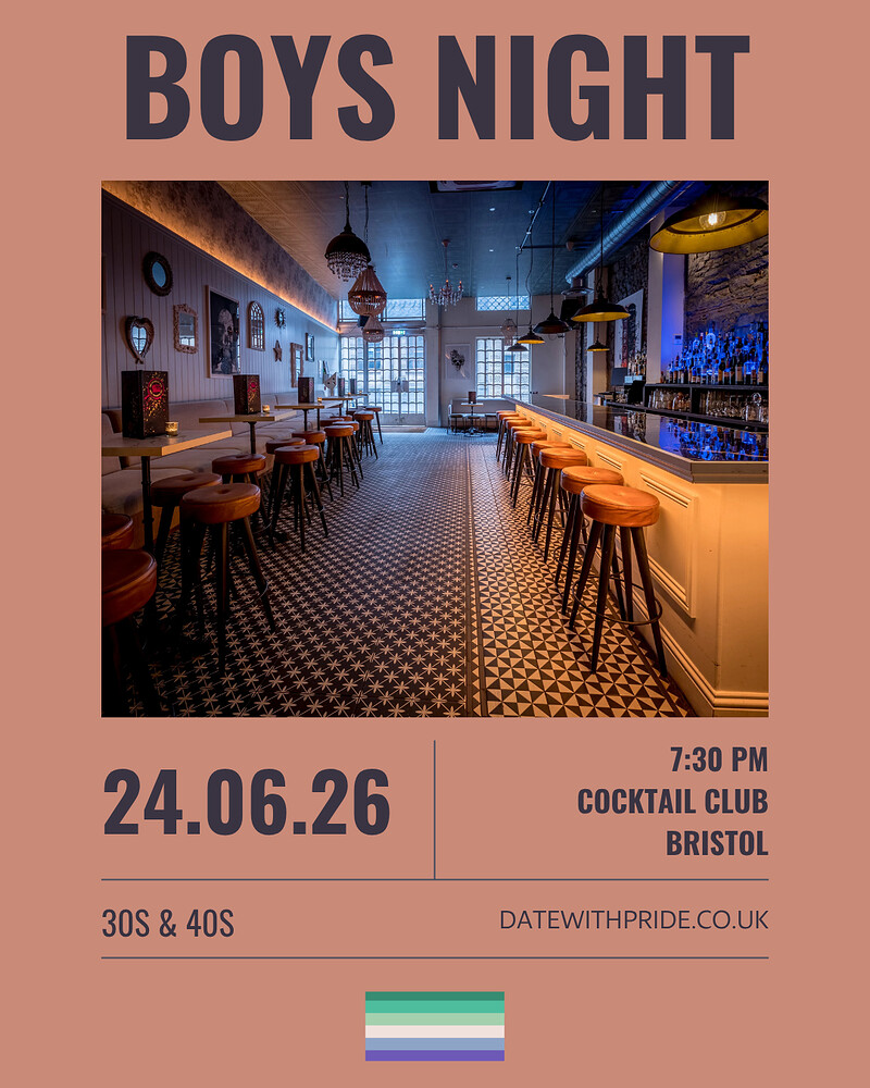 Boys Night - LGBTQ+ Speed Dating Bristol at Cocktail Club Corn Street