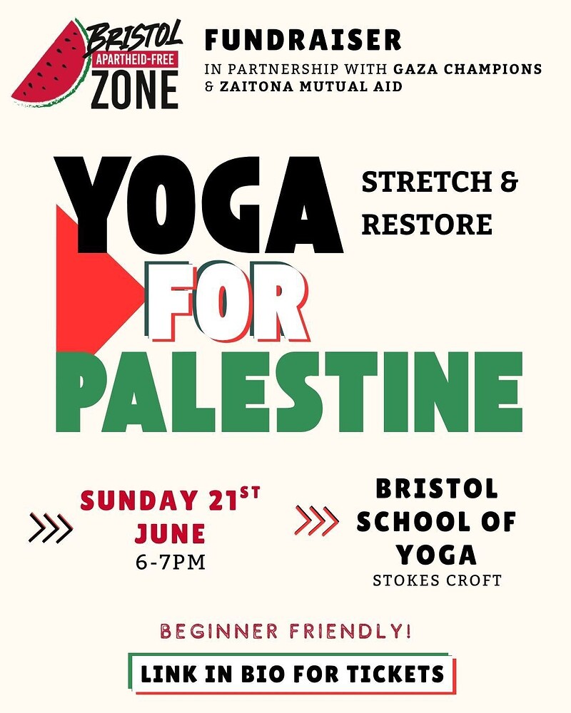 Yoga For Palestine at British School Of Yoga