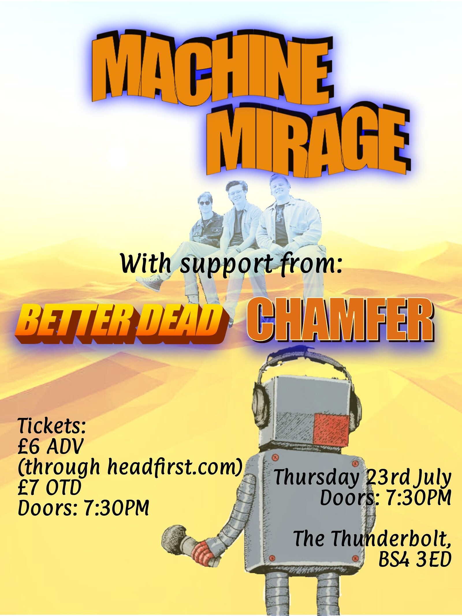 MACHINE MIRAGE + Better Dead + Chamfer at The Thunderbolt