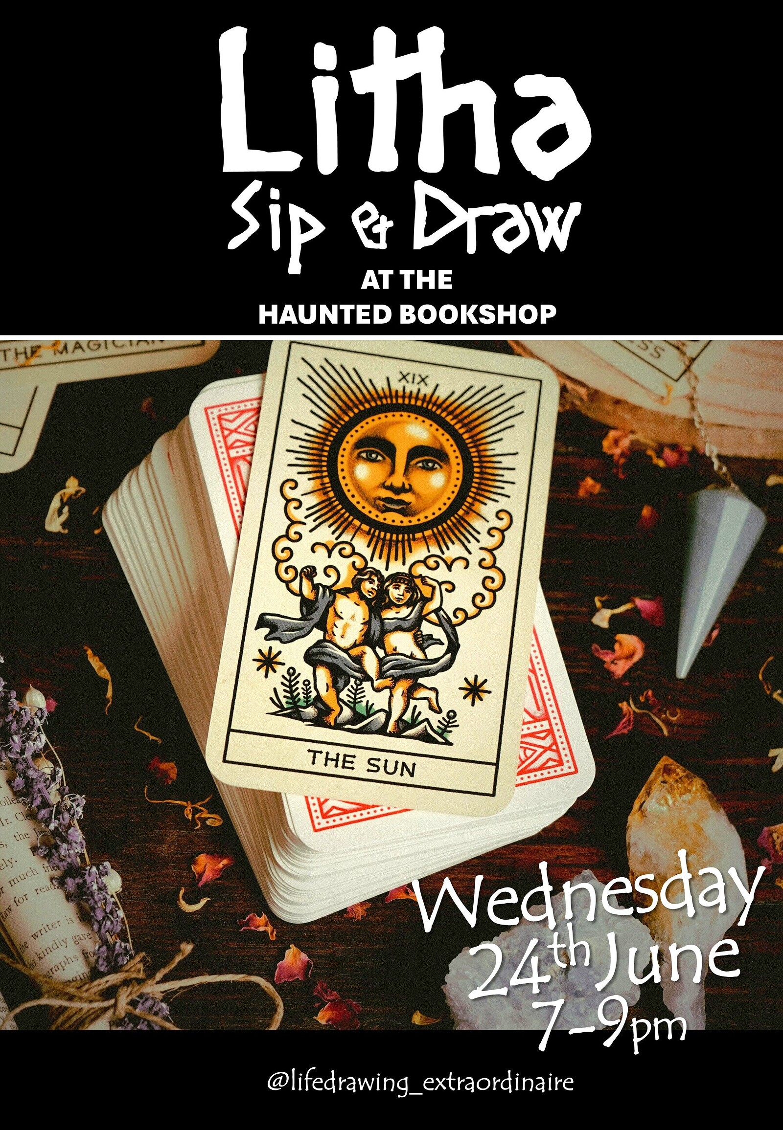 Litha Summer Solstice Sip & Draw at The Haunted Bookshop
