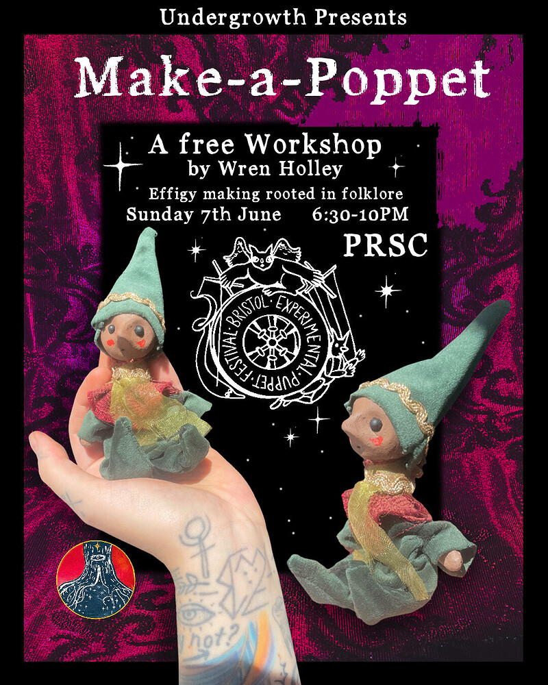 Make-a-Poppet A free Workshop by Wren Holley at PRSC