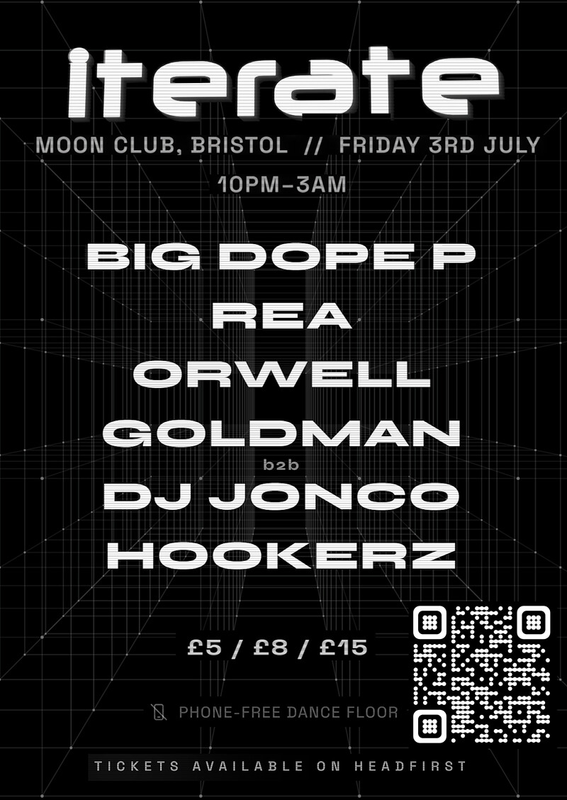 Iterate - w/ BIG DOPE P, REA & ORWELL at Moon Club, (Lakota)