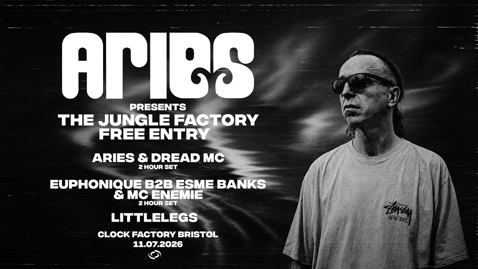 Aries Presents: The Jungle Factory at Clock Factory