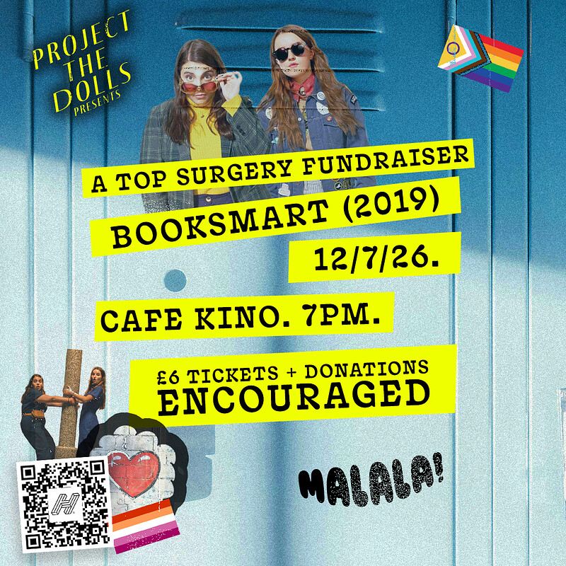 Booksmart  15 7.30pm at Cafe Kino