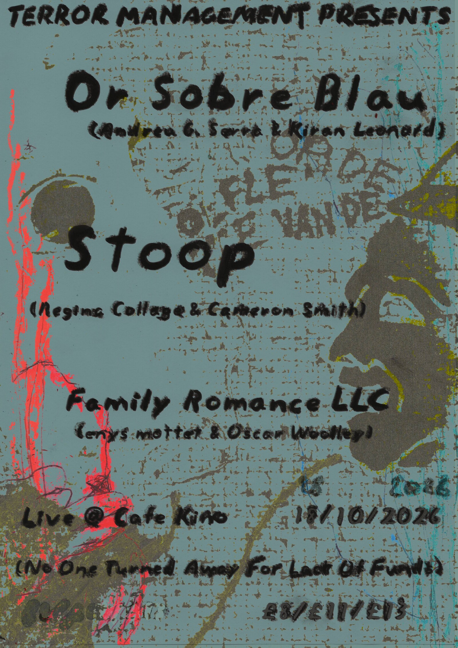 Or Sobre Blau + Stoop + Family Romance LLC at Cafe Kino