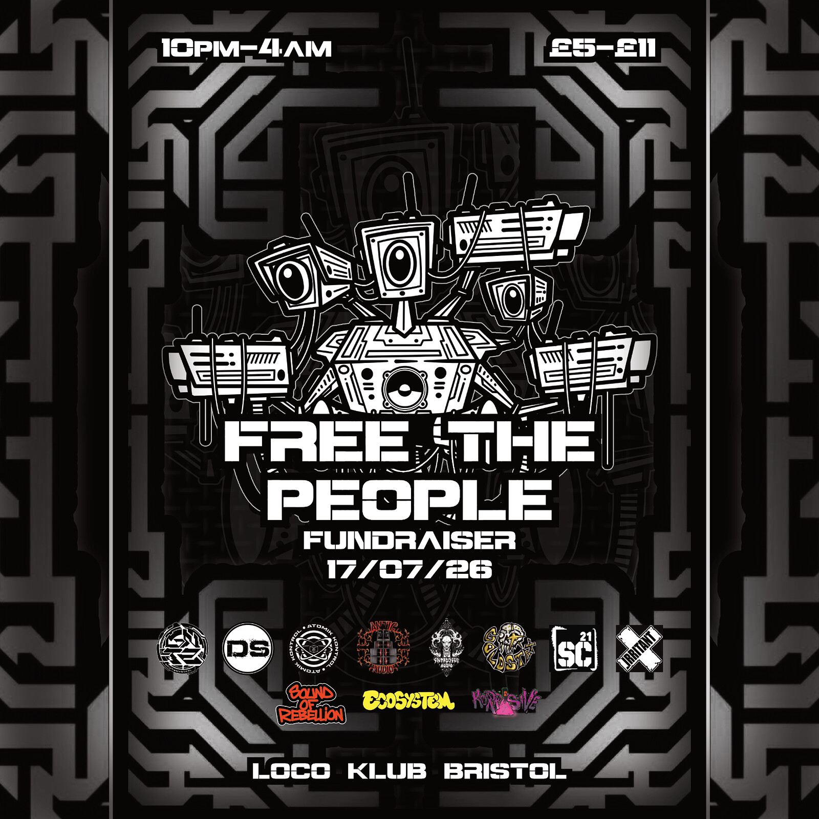 FREE THE PEOPLE - FUNDRAISER at Loco Klub
