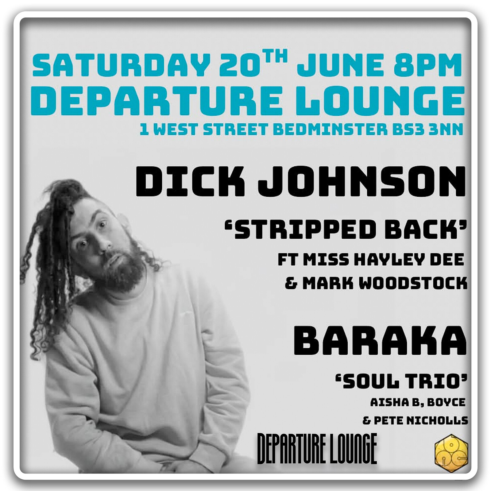 Dick Jonson 'Stripped Back' Ft Hayley Dee at Departure Lounge
