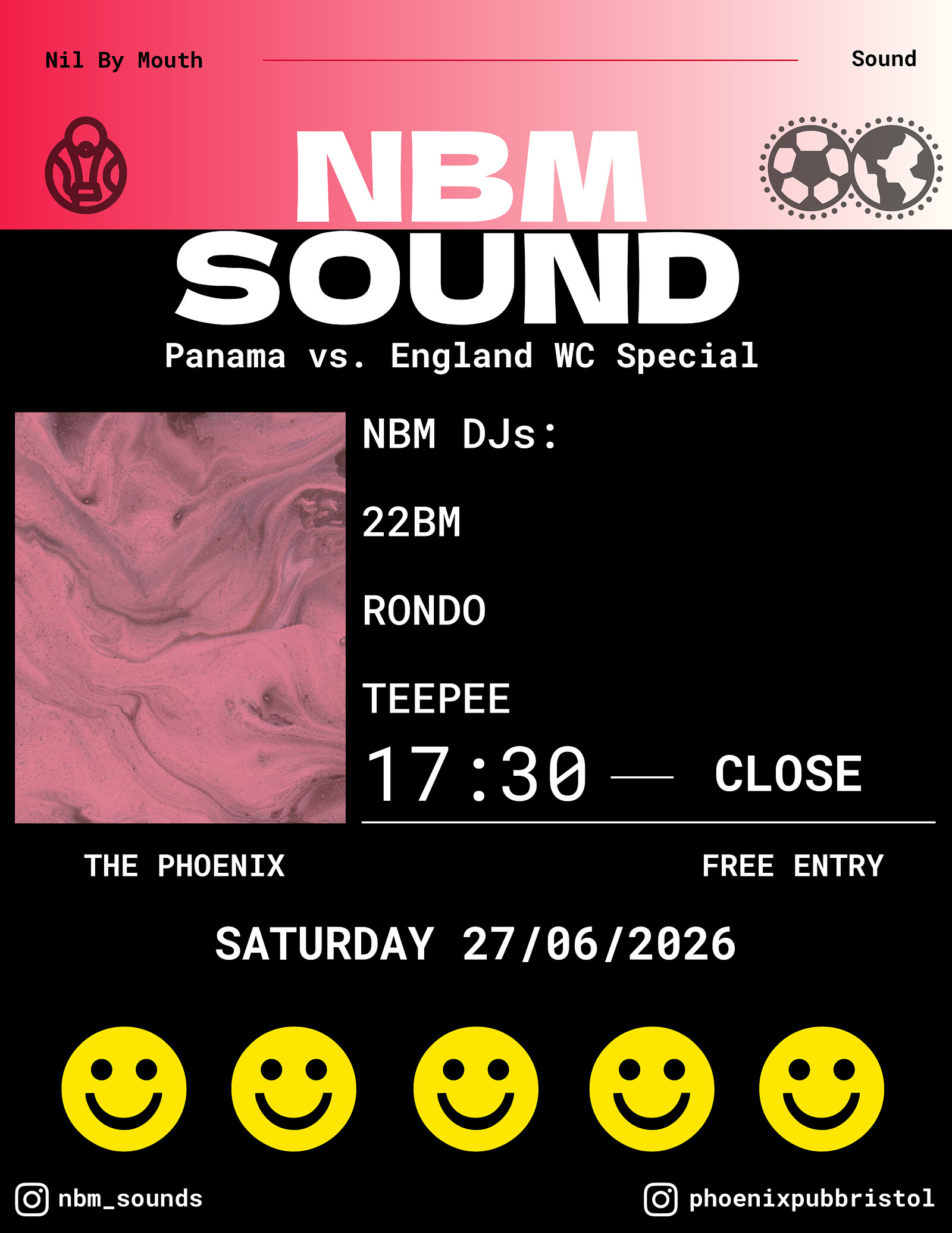 NBM Sound - Panama vs. England World Cup Special at The Phoenix