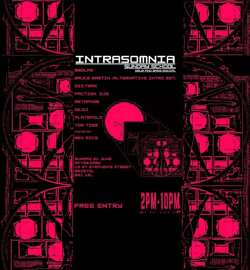 INTRASOMNIA: Sunday School Drum & Bass Day Party at After:dark