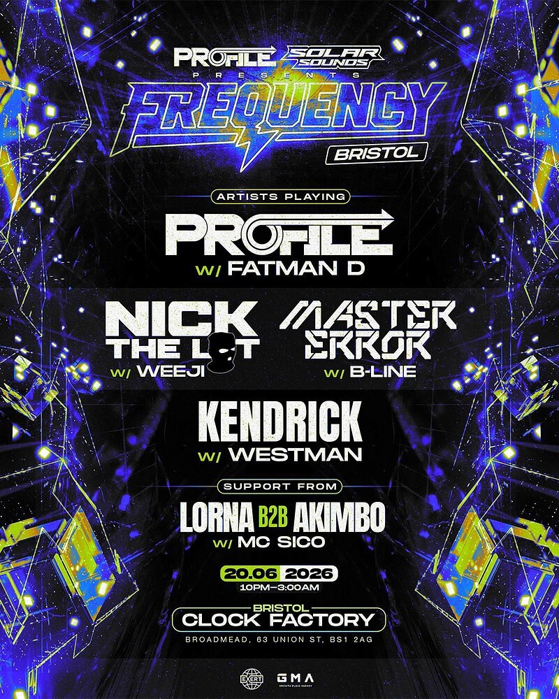 Solar Sounds X Frequency - Bristol at Clock Factory