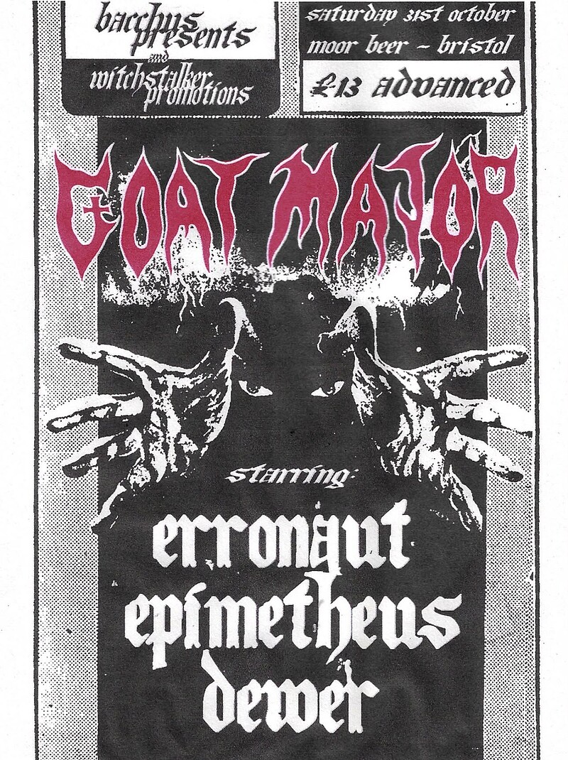 Goat Major, Erronaut, Epimetheus & Dewer at Moor Beer Co