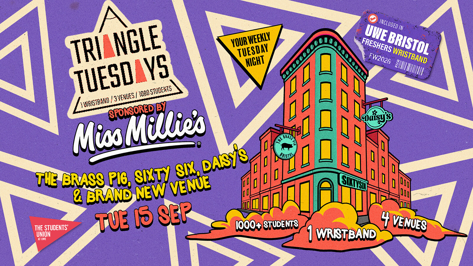 UWE Bristol Official Freshers | Triangle Tuesdays at Triangle West, Bristol BS8 1ER, UK