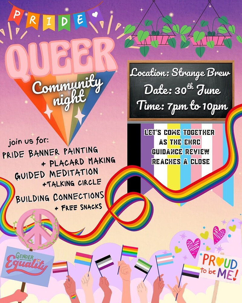 Pride Month Queer Community Night at Strange Brew