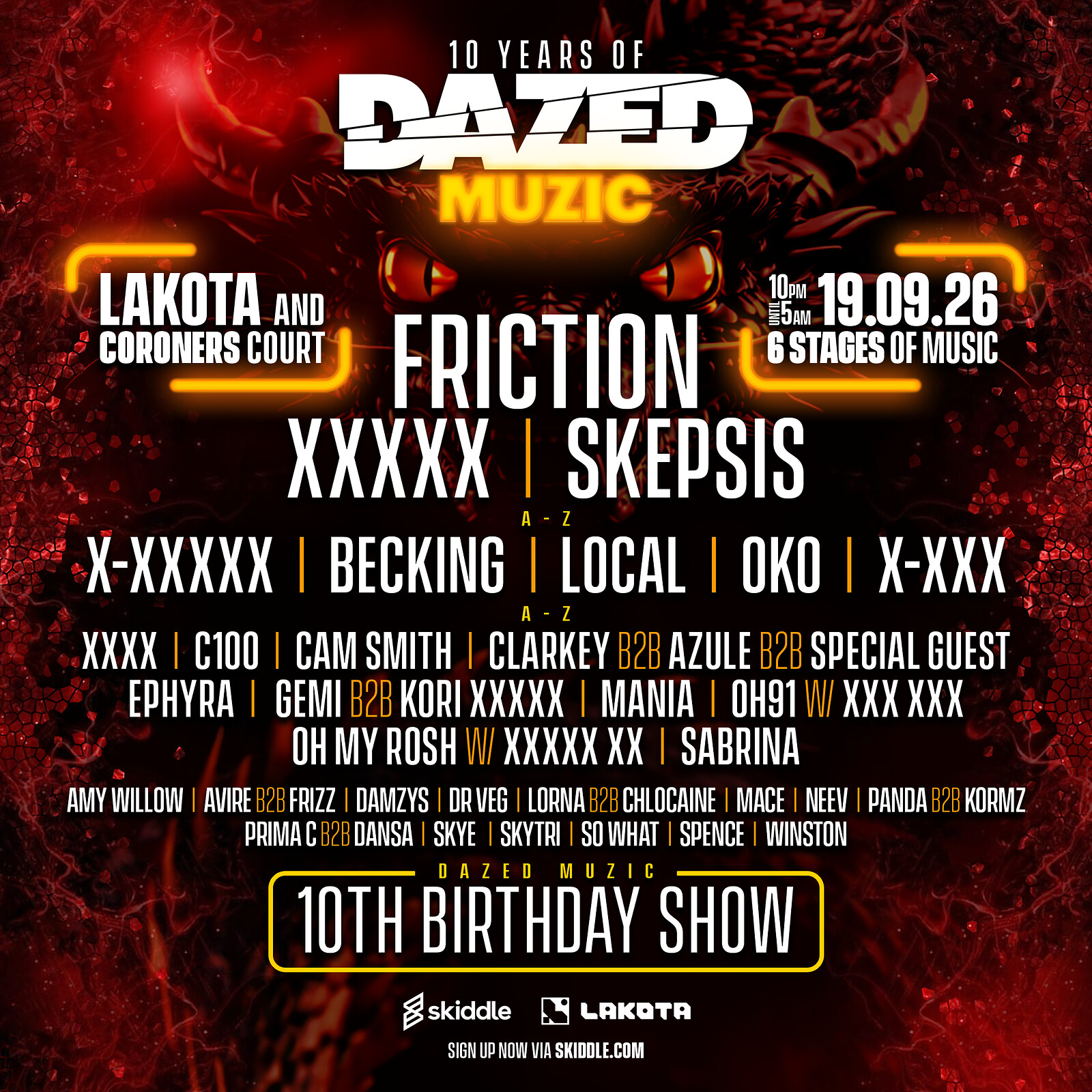 Dazed Muzic 10th Birthday ft Friction at Lakota