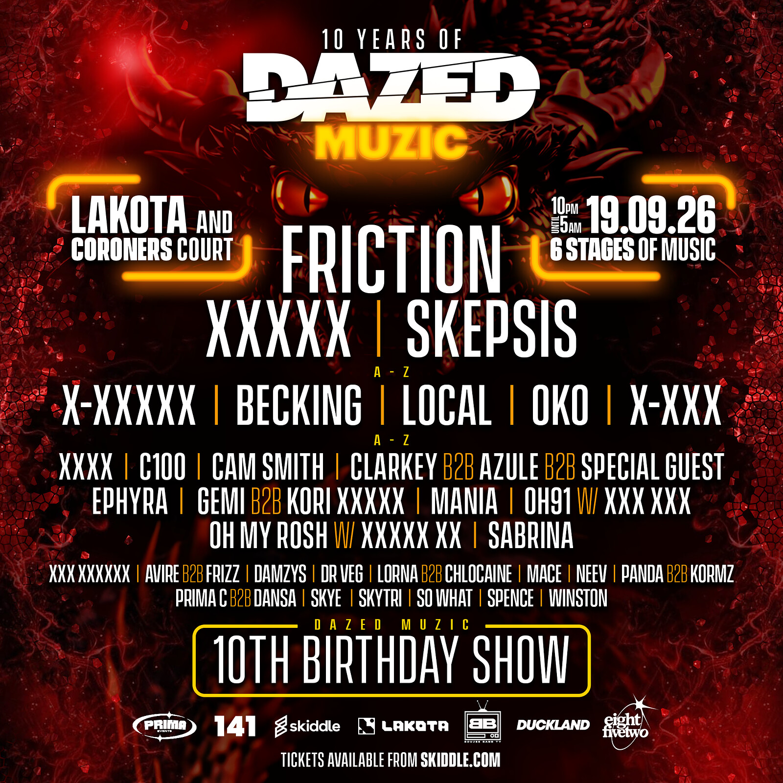 Dazed Muzic 10th Birthday ft Friction at Lakota