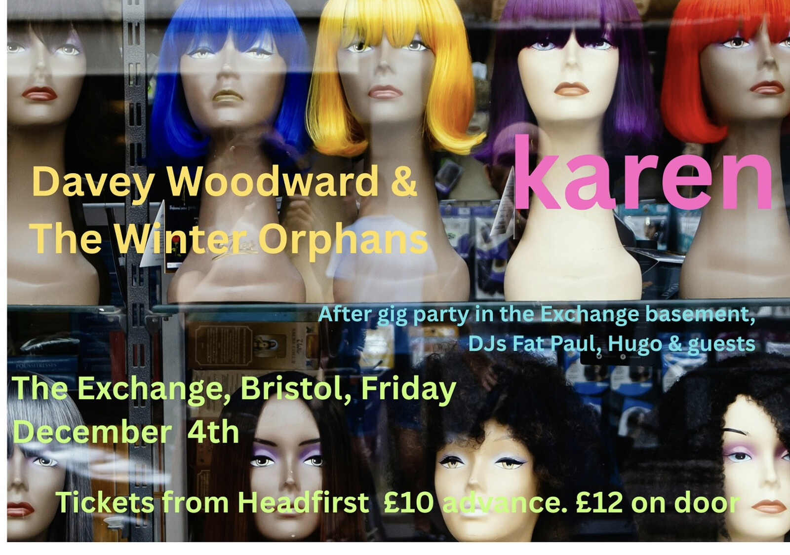Karen + Davey Woodward & The Winter Orphans at Exchange
