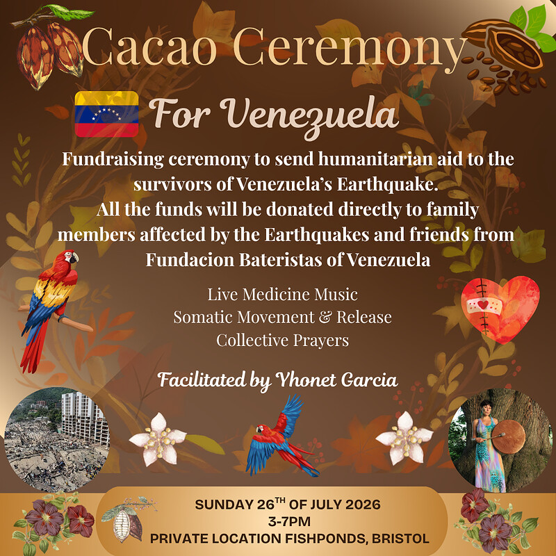 Cacao Ceremony for Venezuela at Private Location - Fishponds, Bristol