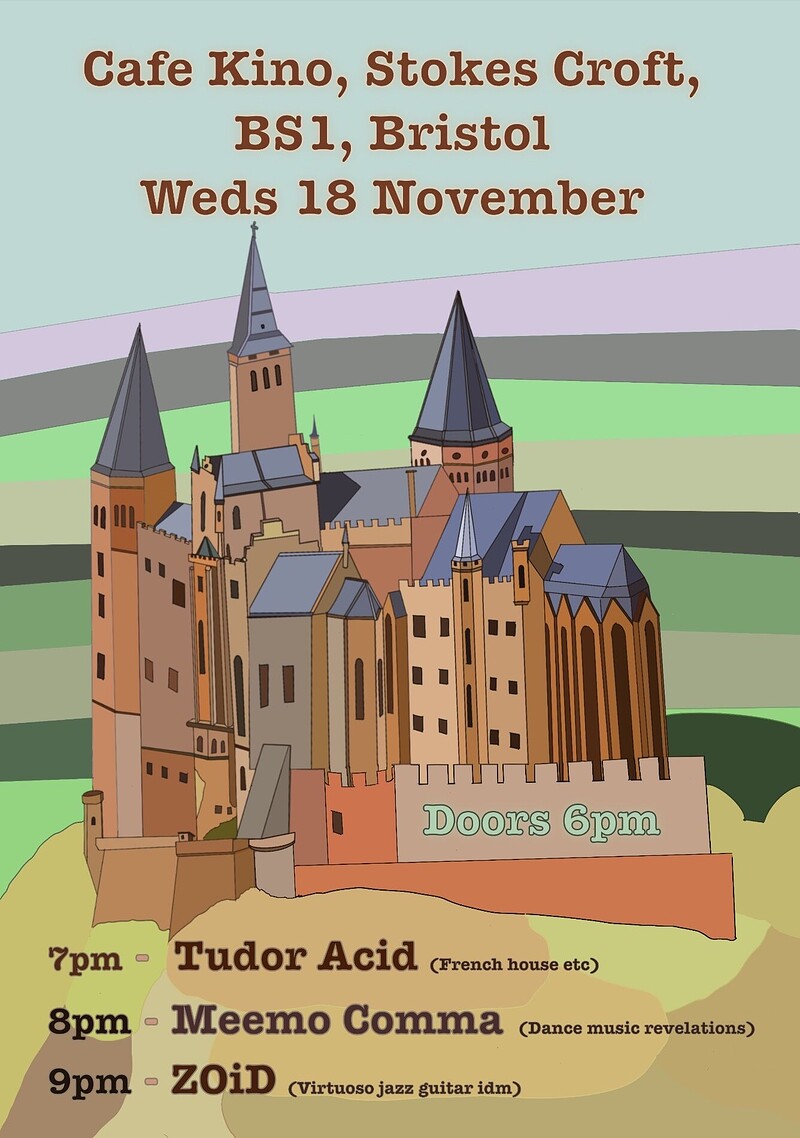 Meemo Comma, ZOiD, Tudor Acid at Cafe Kino
