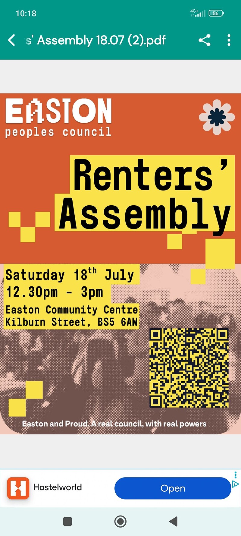EPC: Renter's Assembly at Easton community Centre