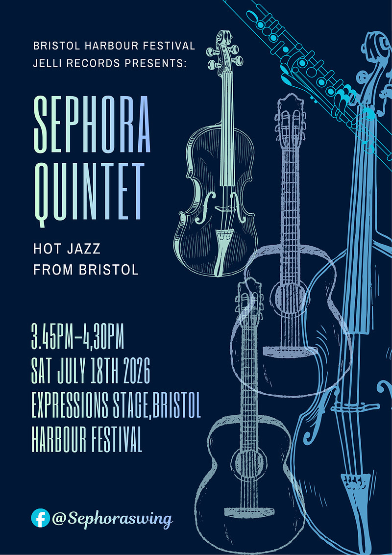 Sephora Swing Quartet at EXPRESSIONS stage @ Bristol Harbour festival