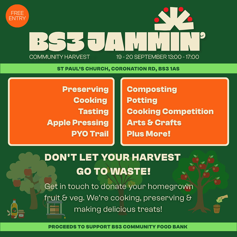 BS3 Jammin' Community Harvest at St Paul's Church, Coronation Road, Bristol, BS3 1AS